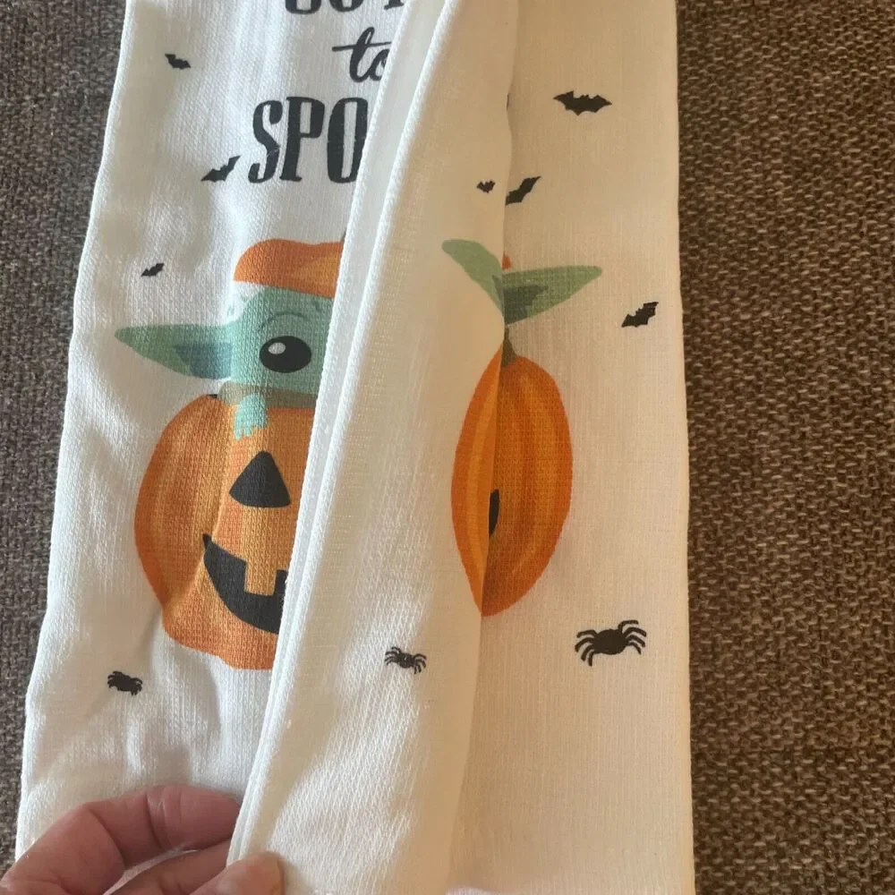 Disney Star Wars grogu halloween kitchen towel 